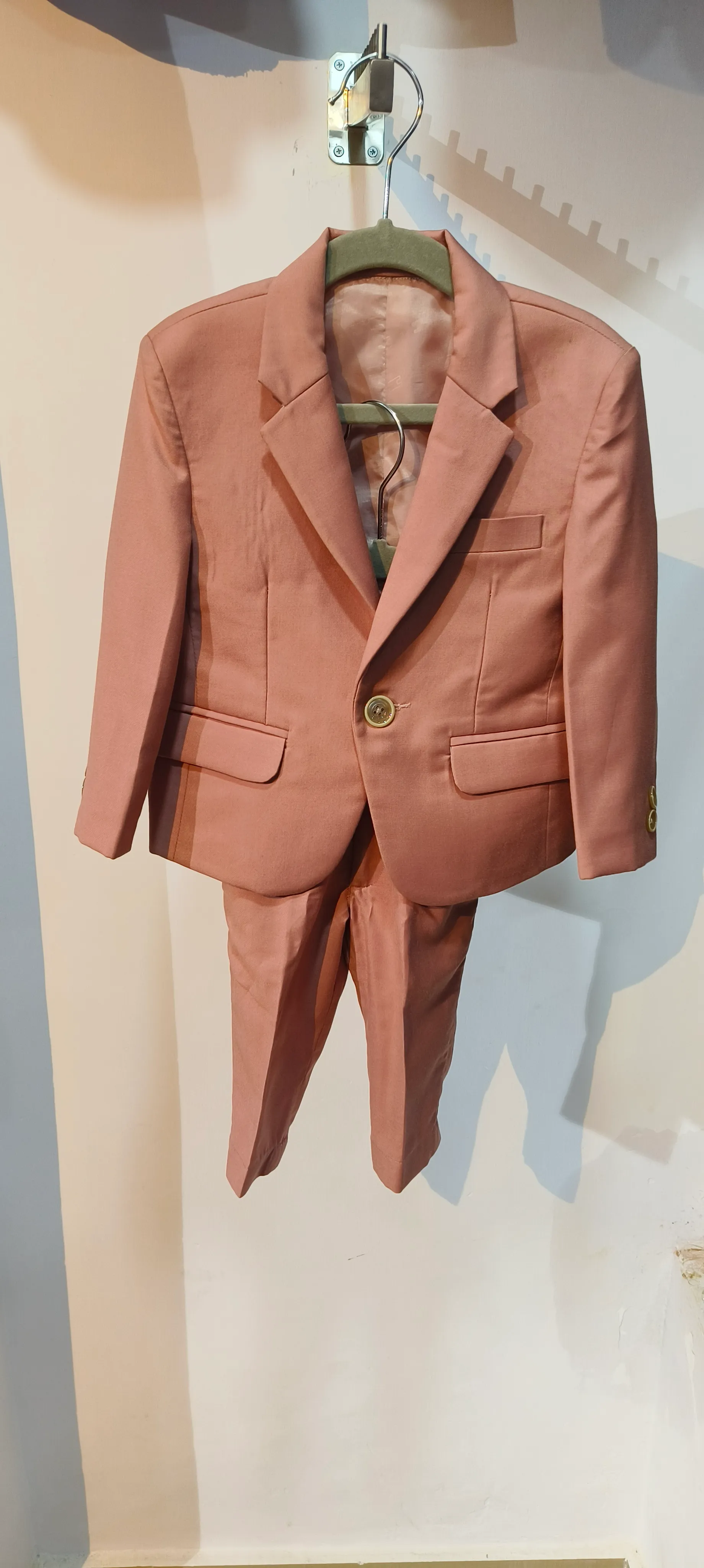 Kids Peach Pink Tuxedo