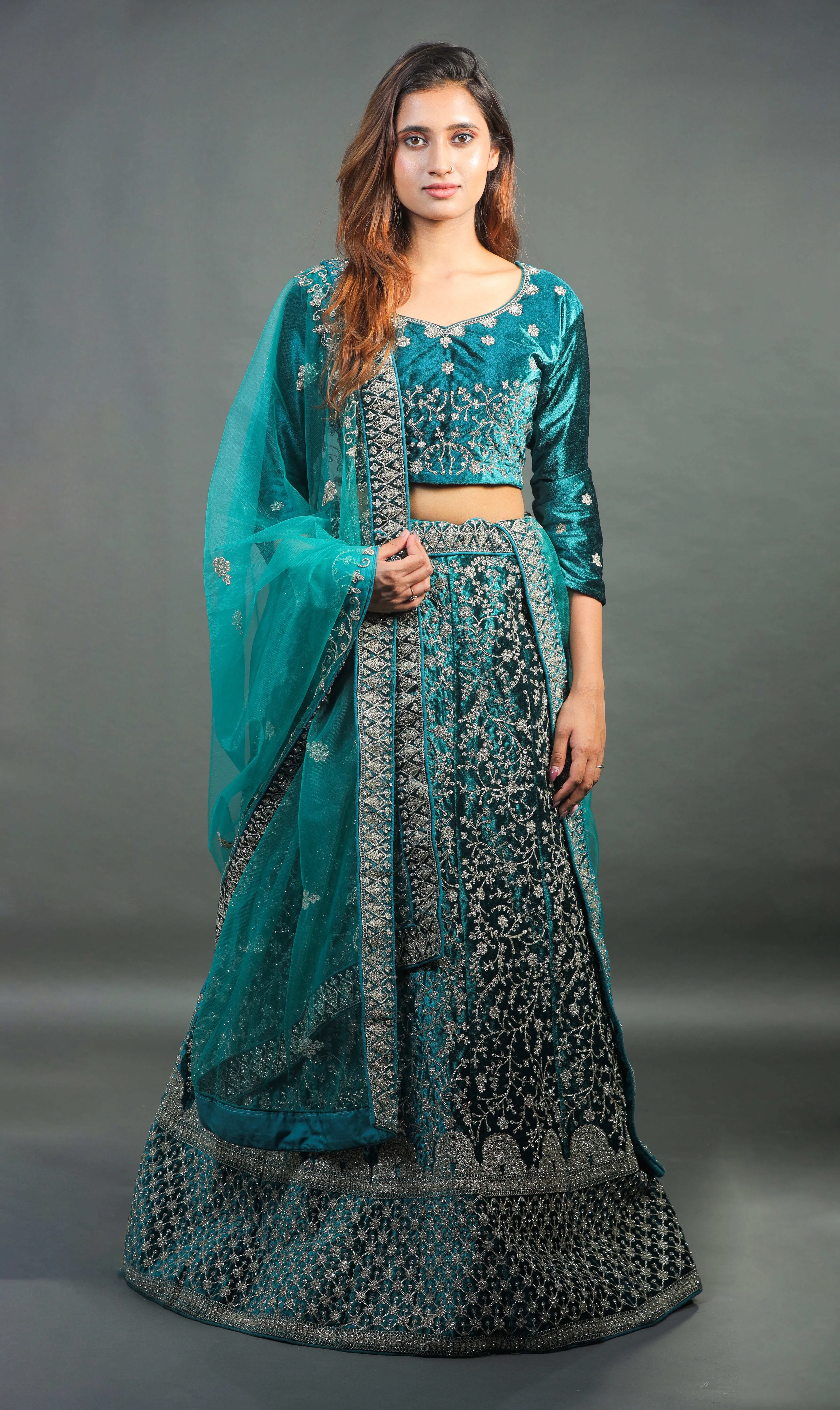 Green Lehenga - L0004
