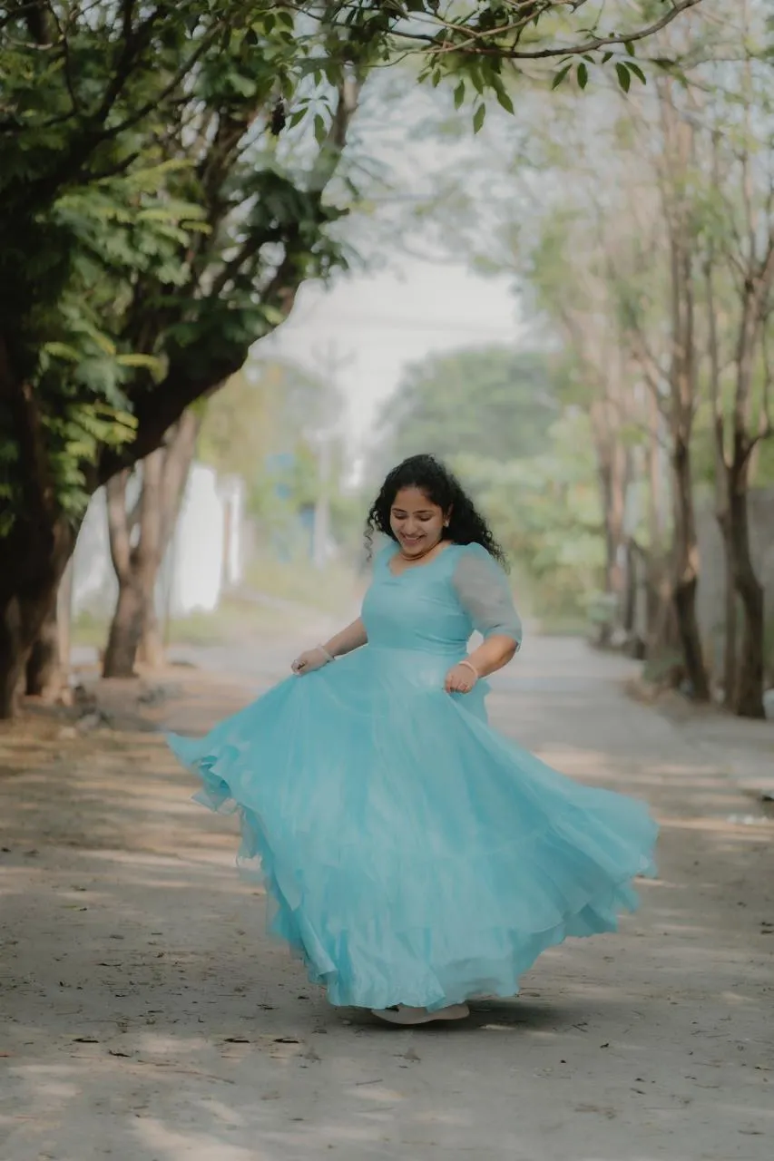 Organza Blue Gown
