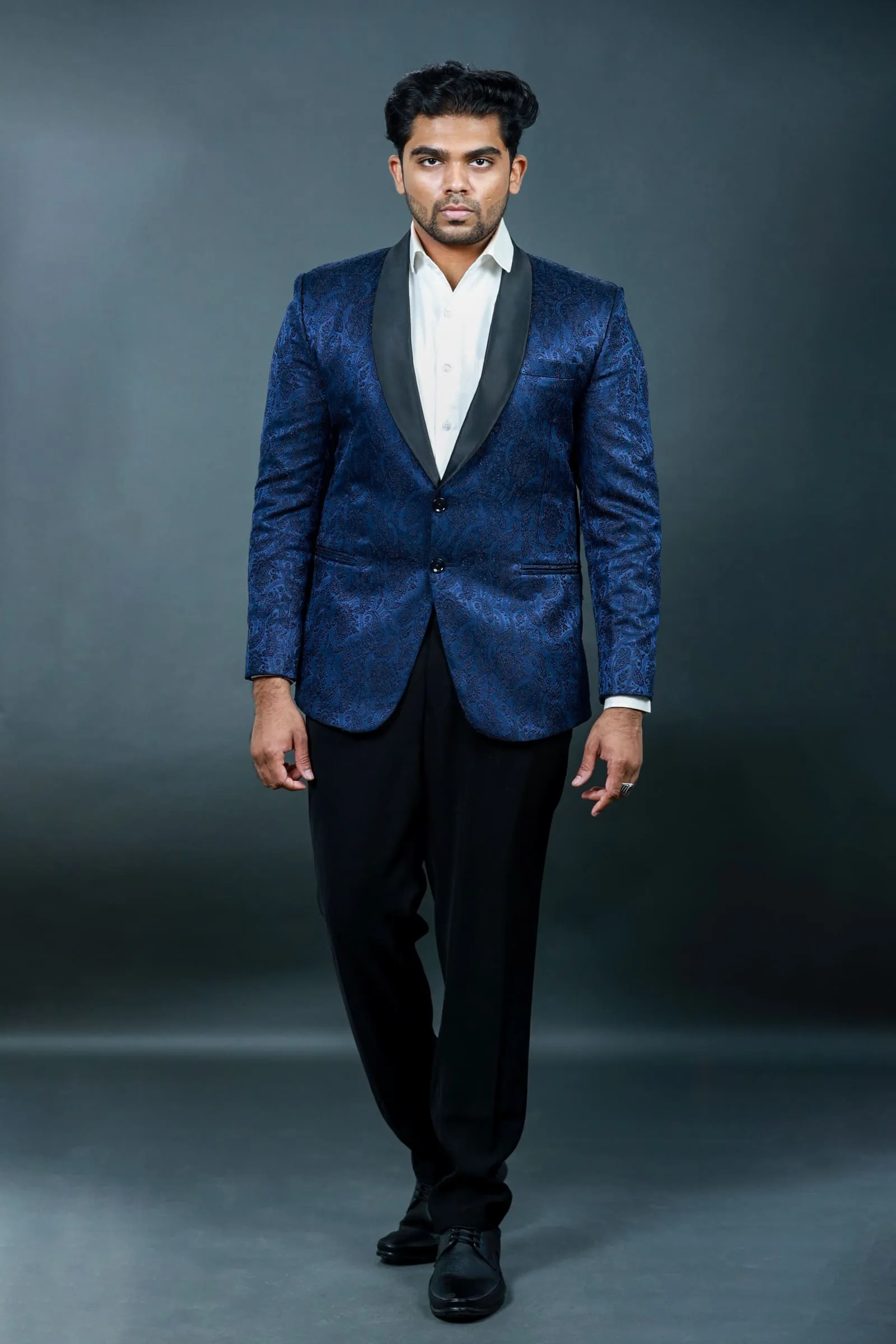 Blue Paisley Tuxedo