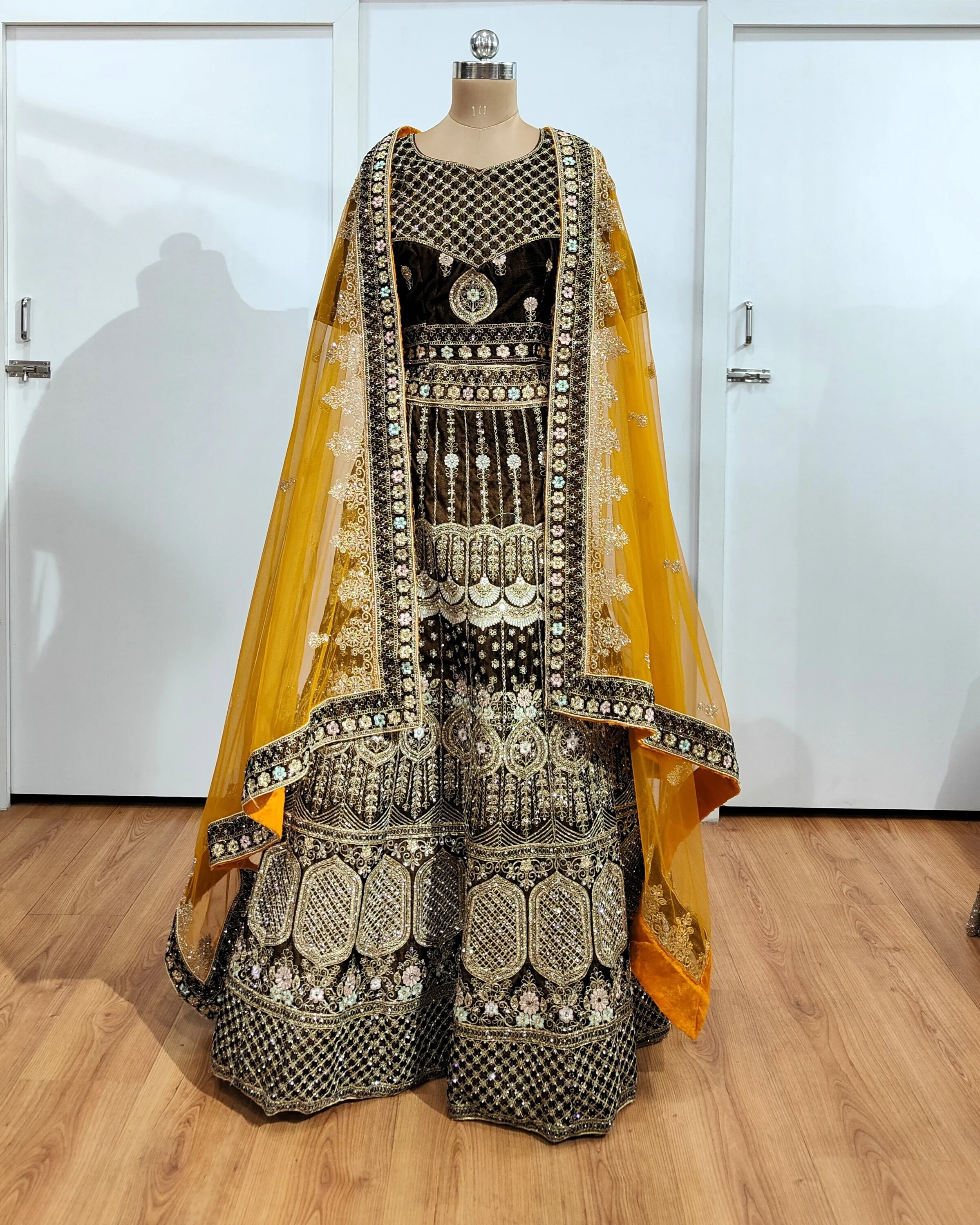 Vibrant Mustard Lehenga - L6013
