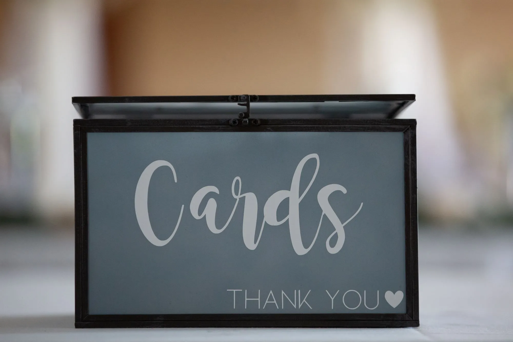 Dusty Blue Card Box