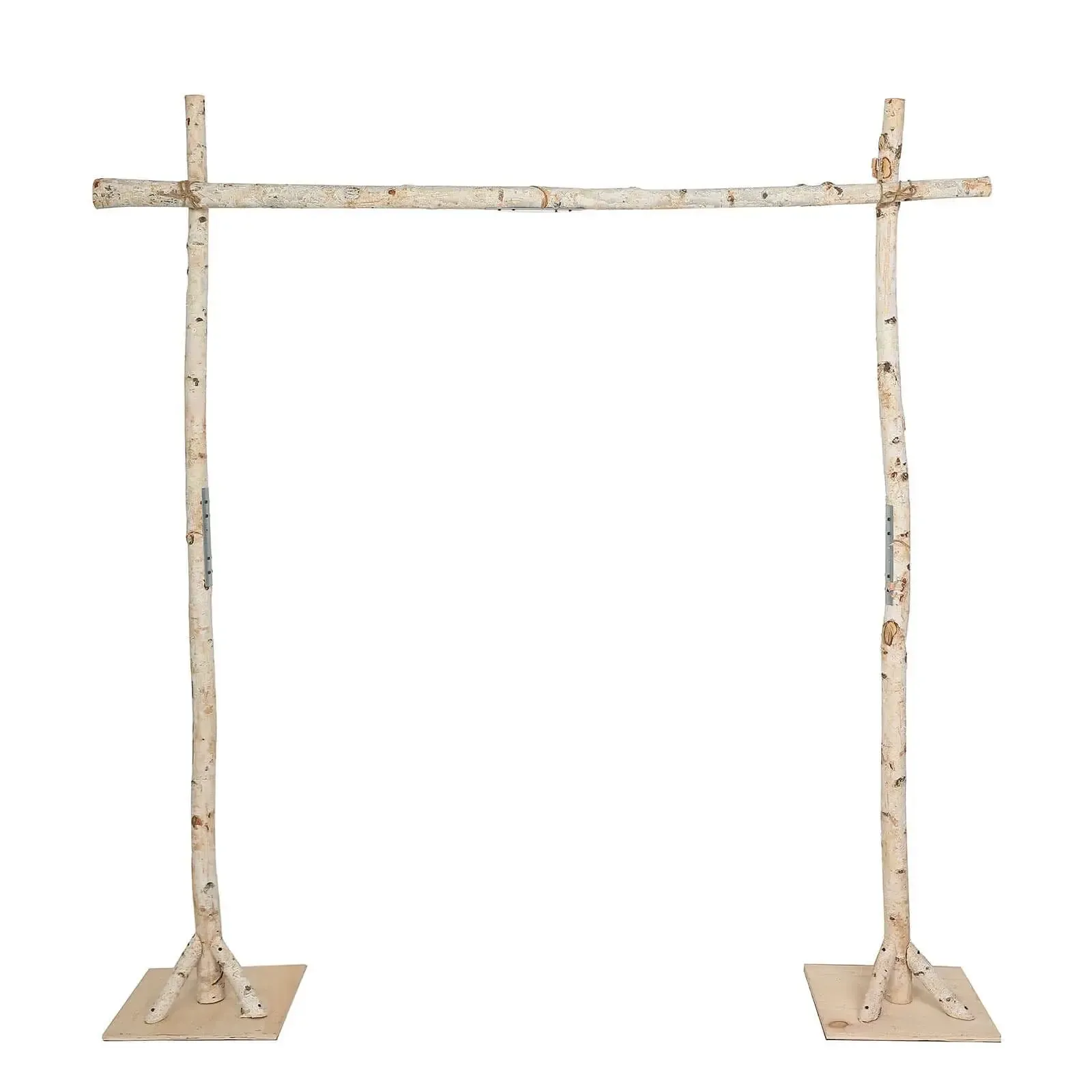 Birch Wood Rectangle Arbor