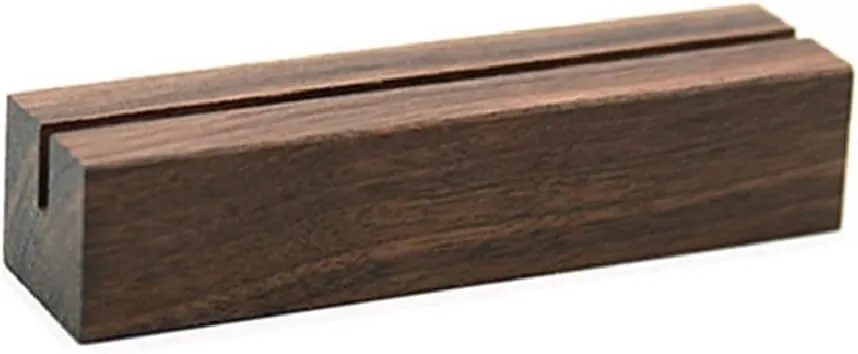 Wood Rectangle Table Number Holder