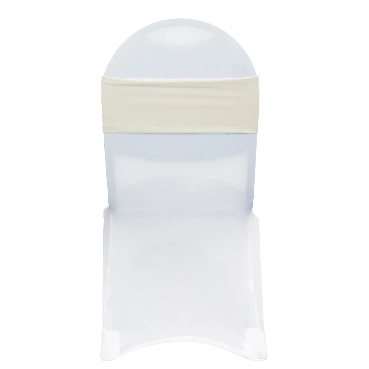 Ivory Spandex Chair Bands