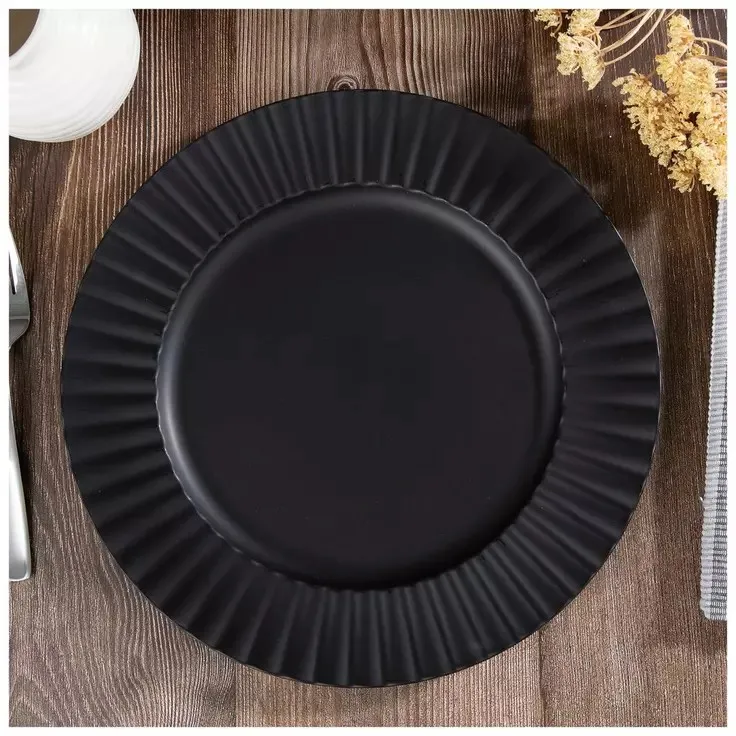Charger-Black ribbed