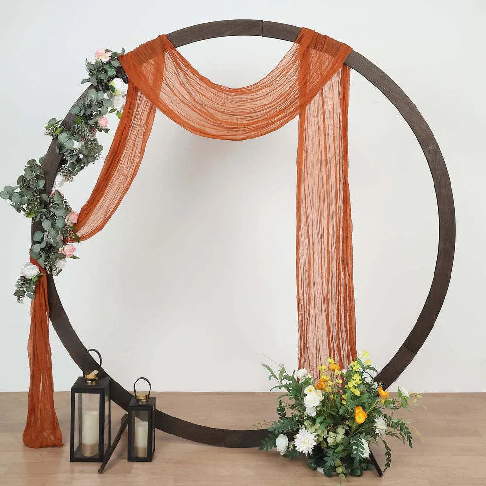 Arch Scarf-terracotta gauze