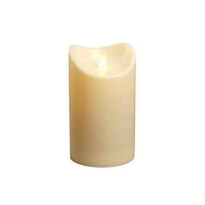 Pillar flameless, Wavy top- cream