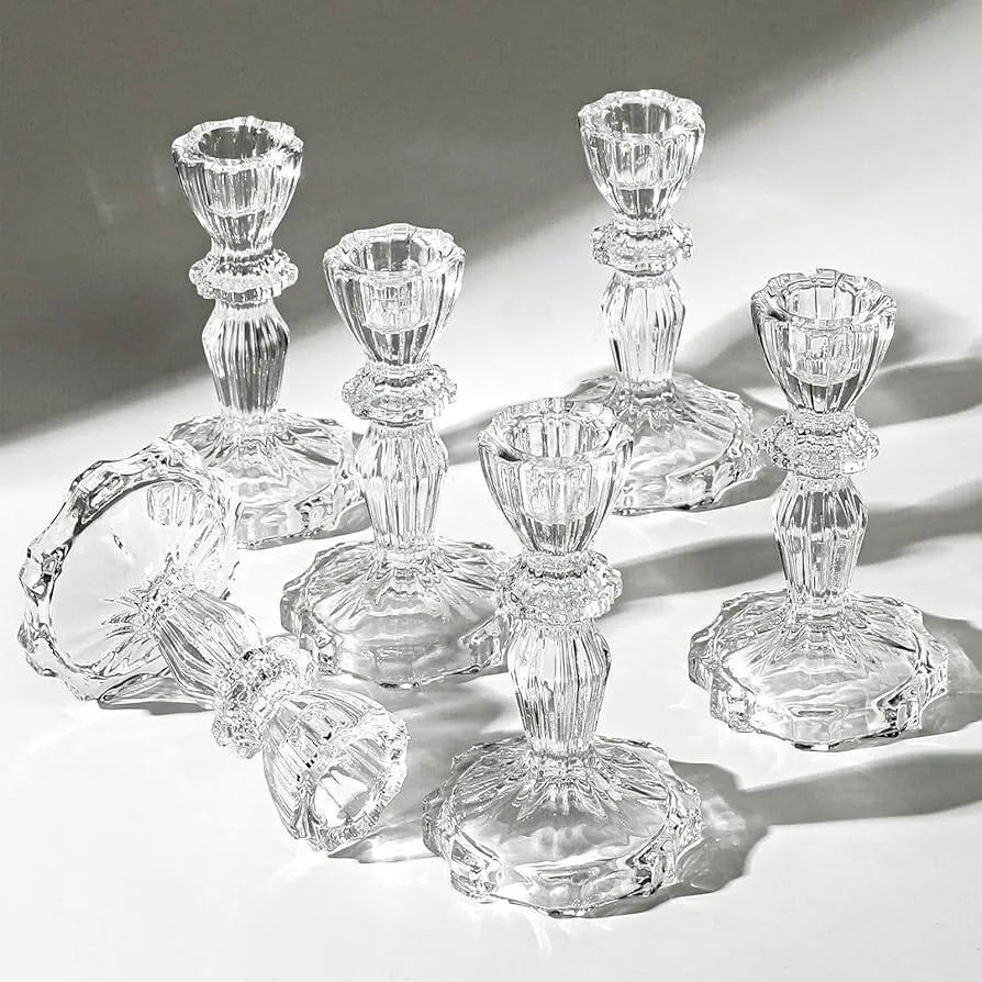 Clear Candlestick-Large