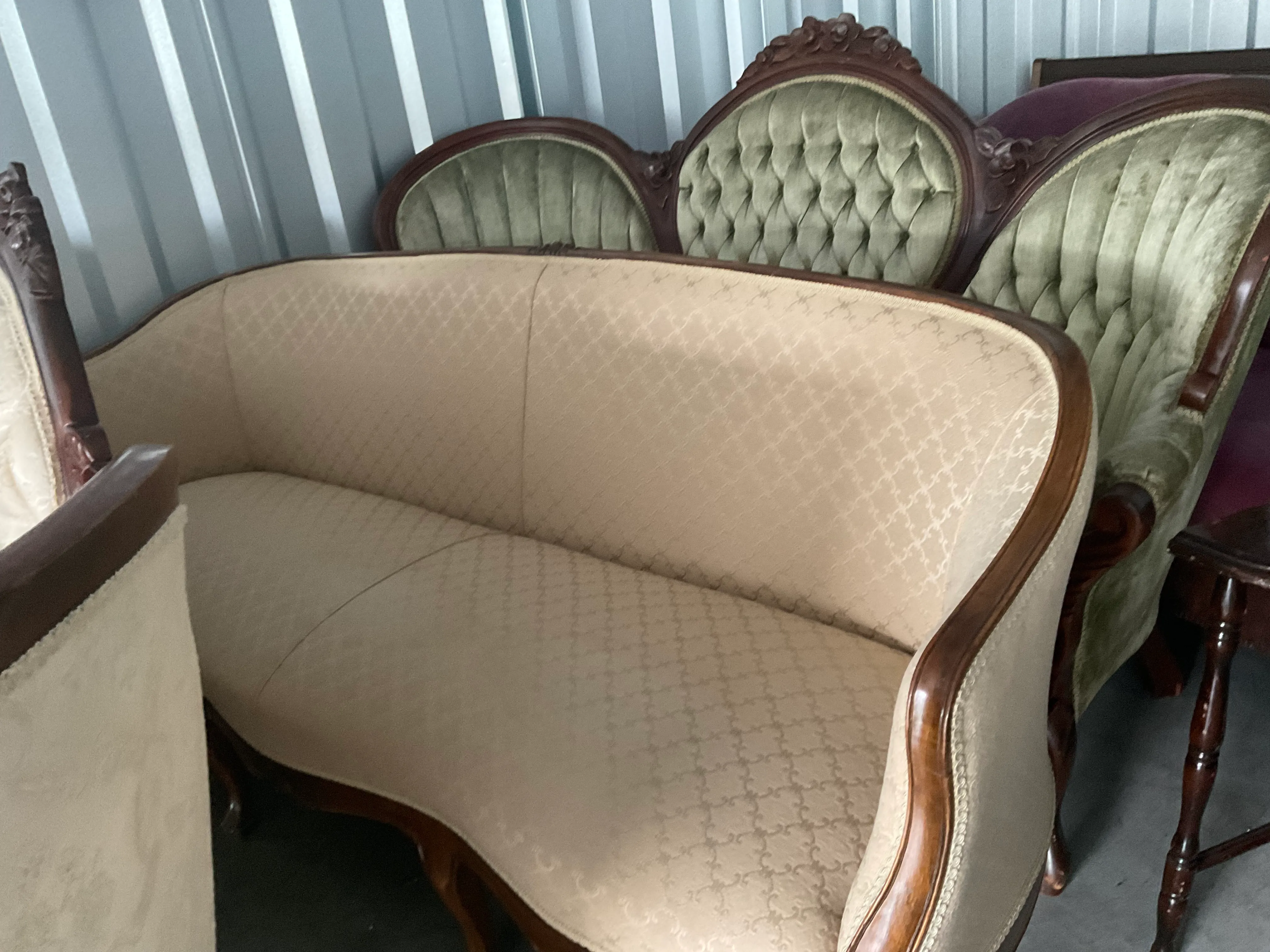 Sofa-Tan low back