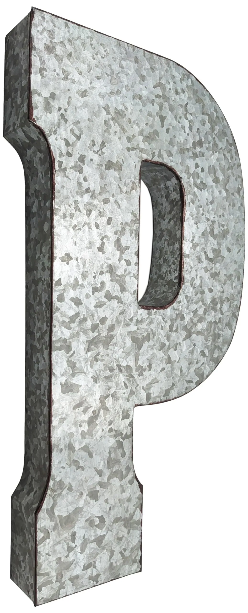 Galvanized Letter - P