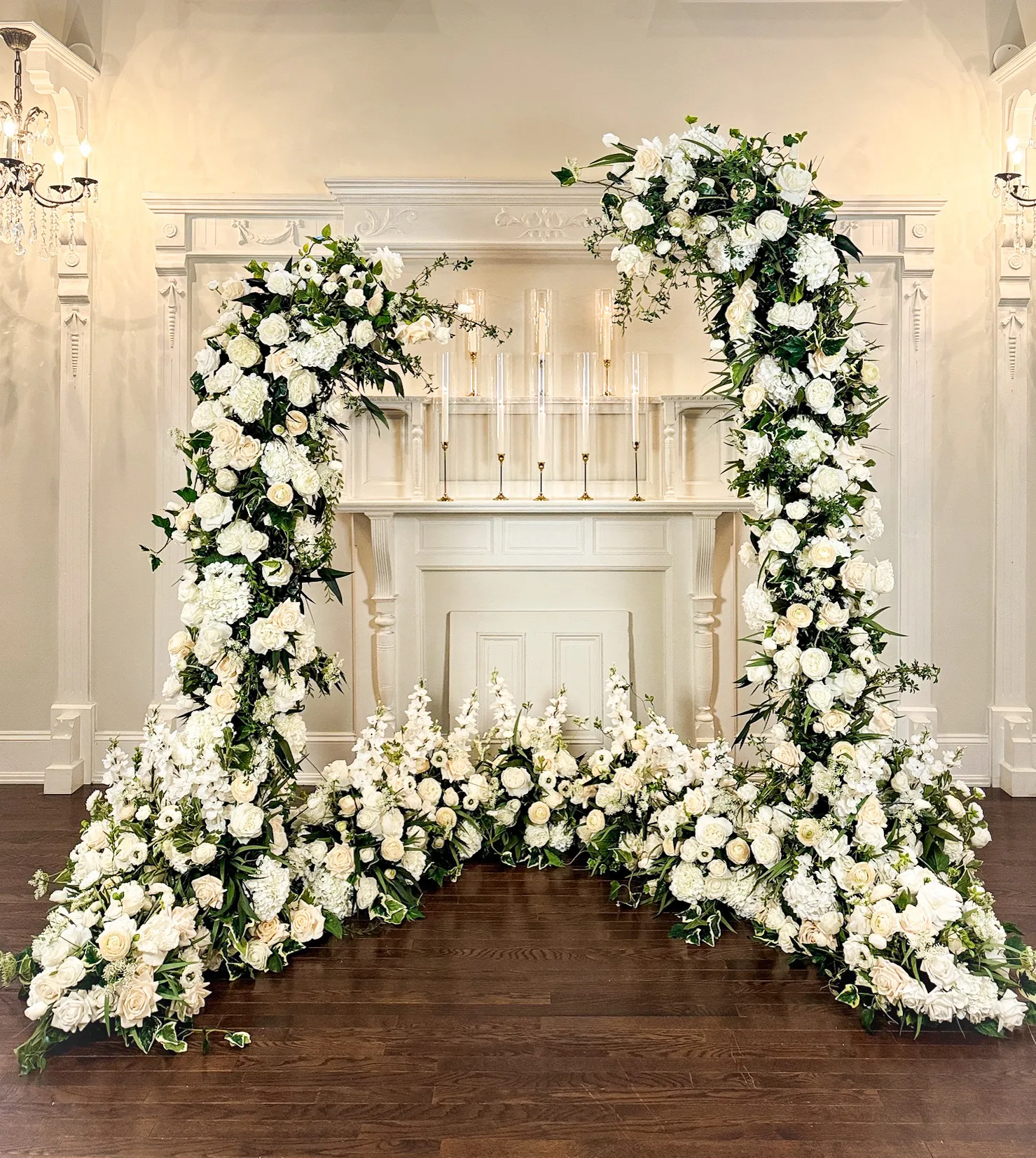 Freestanding Arch With Added Florals Wedding Package