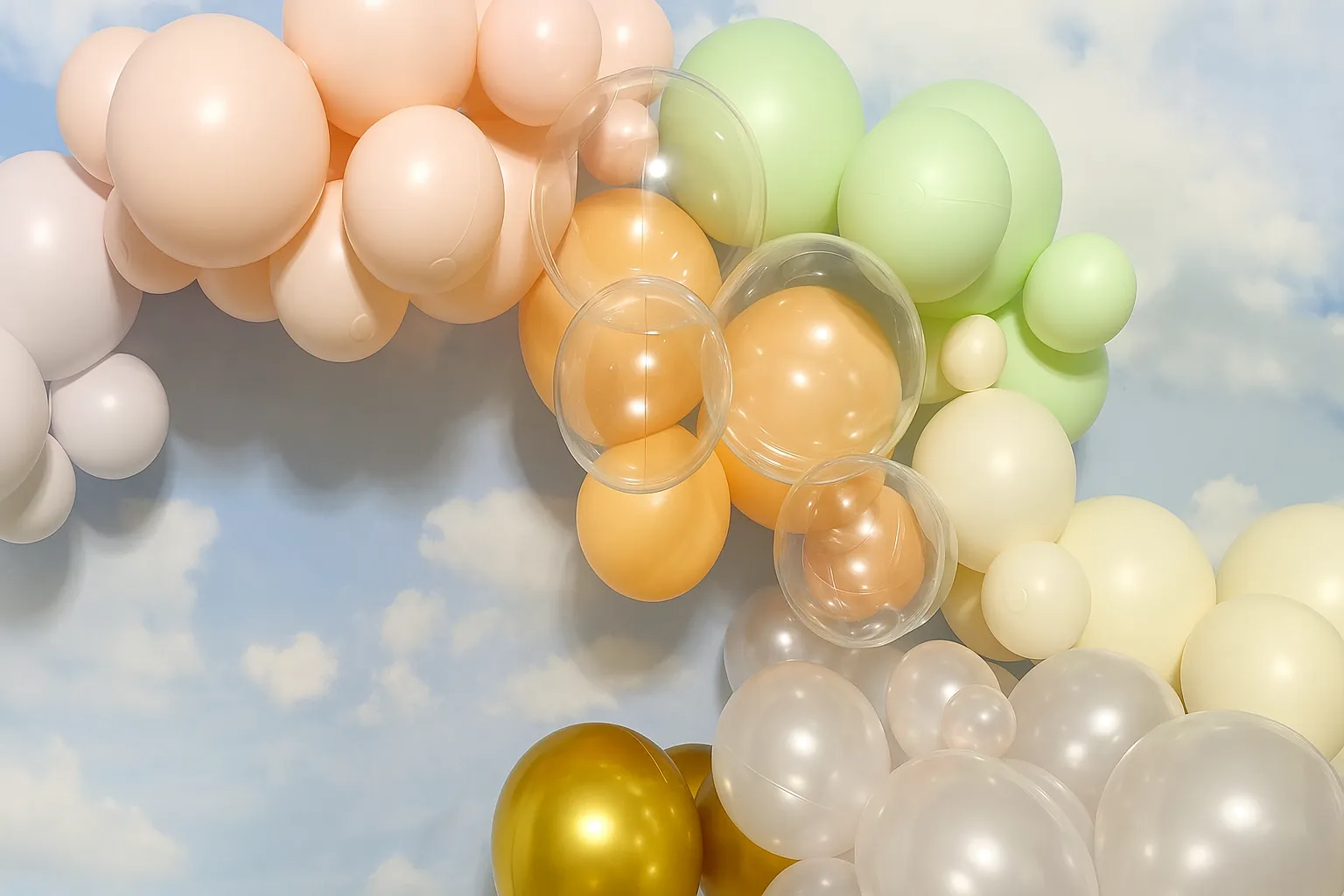 Inflatable Balloon Garland – 5 Cluster (40")