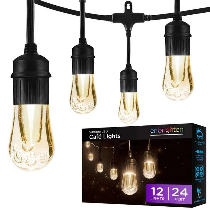 Black Cord String Lights