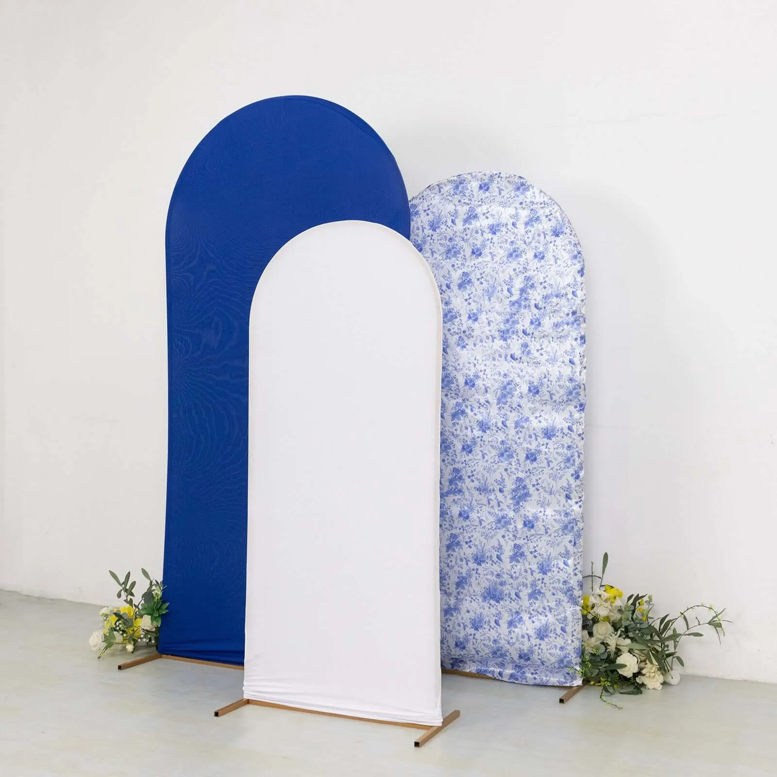 French Toile Arch Covers