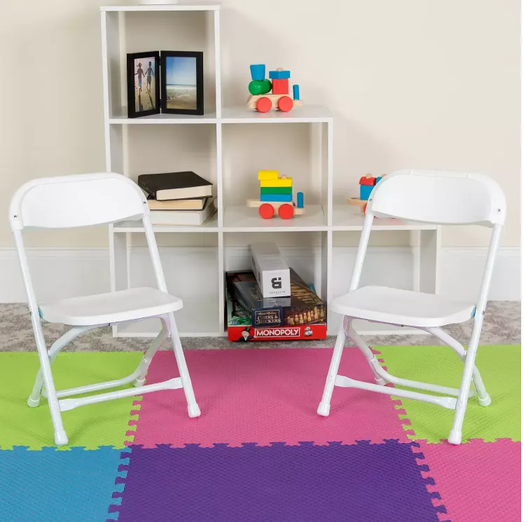White Folding Children's Chairs