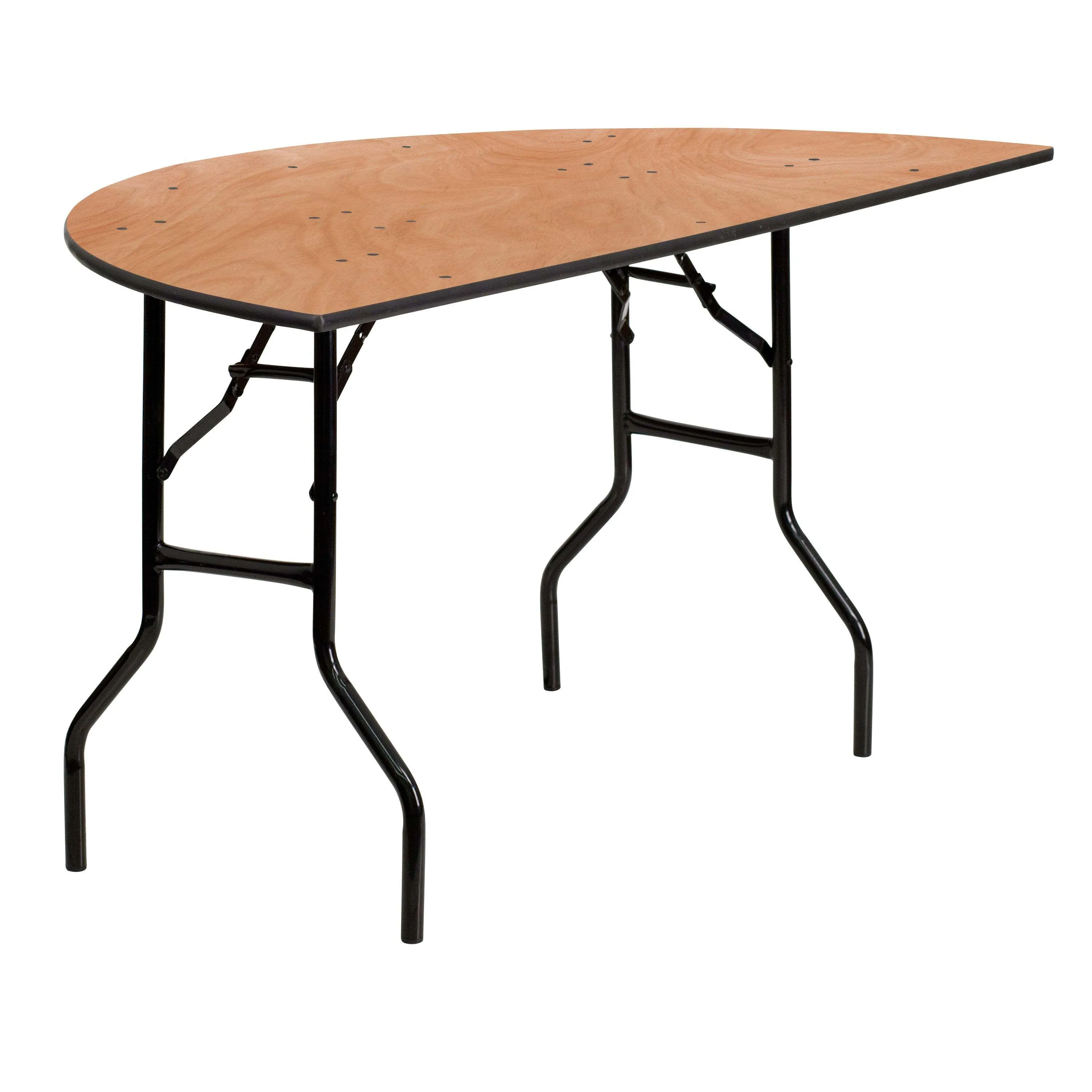 60'' Half-Round Wood Banquet Table