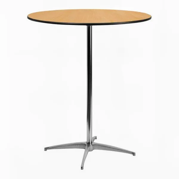 36" Round Birchwood Cocktail Table