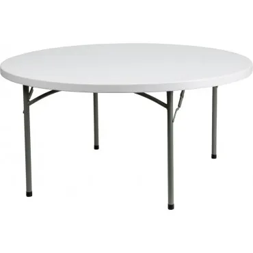  60'' White Round Table