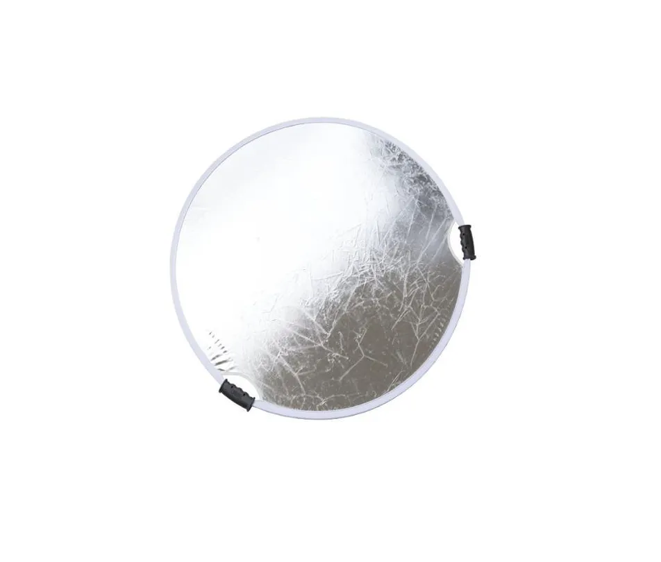 Aufheller/Reflektor Zip-Disc (Silber/Weiß)