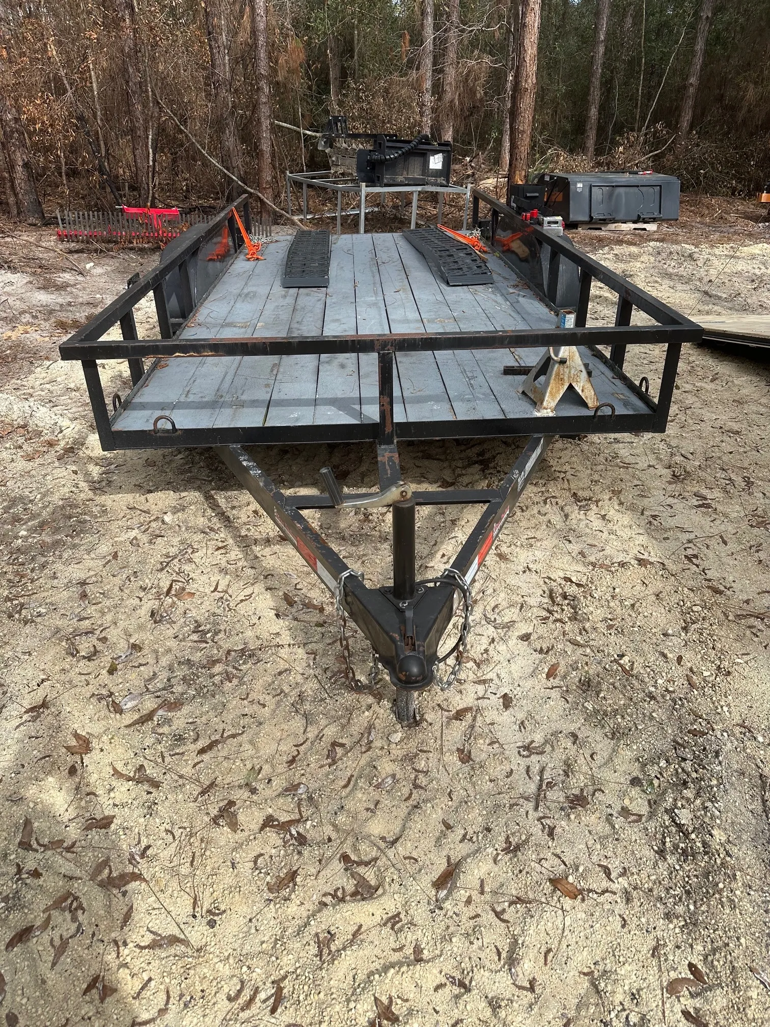 Texas Trailer 6'10" x 16' Utility Trailer with Ramps 7000 GVWR
