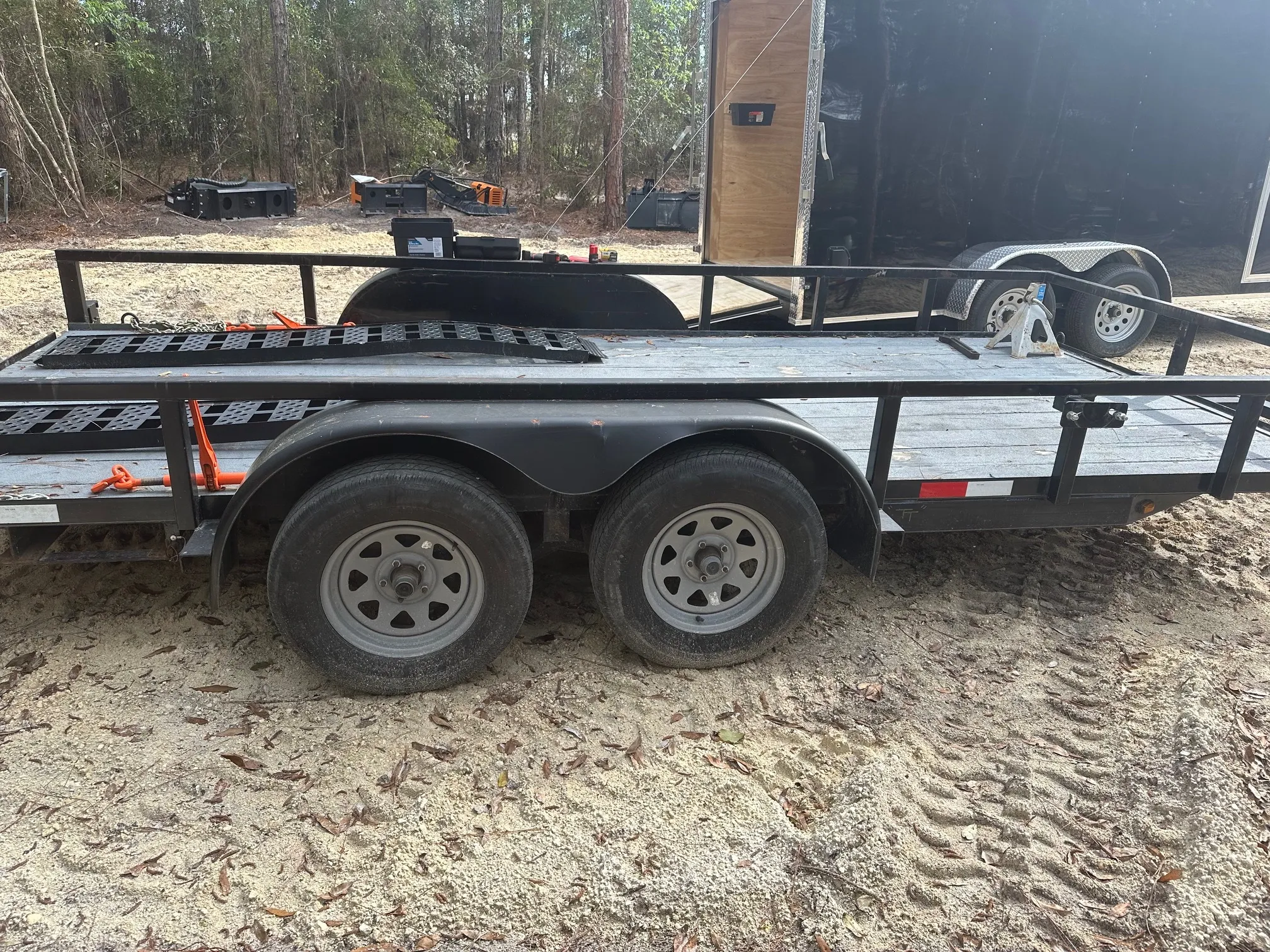 Texas Trailer 6'10" x 16' Utility Trailer with Ramps 7000 GVWR