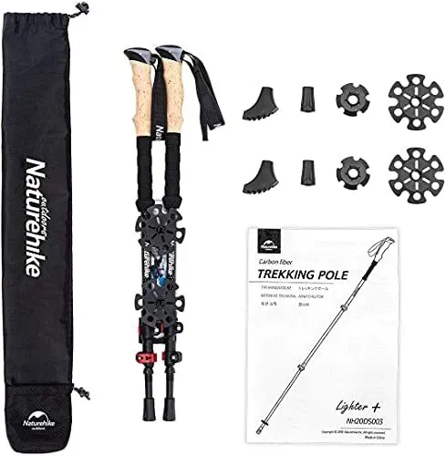 Paire de batons de randonnée / trekking "Naturehike - Lighter+"