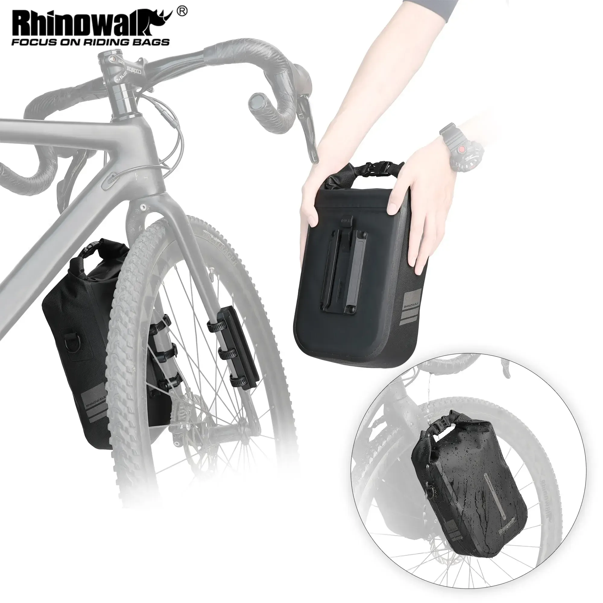 Sacoche à fourche 4/6L - Rhinowalk - RK404 / RK406