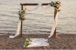 Fabric Drape for Wedding Arch