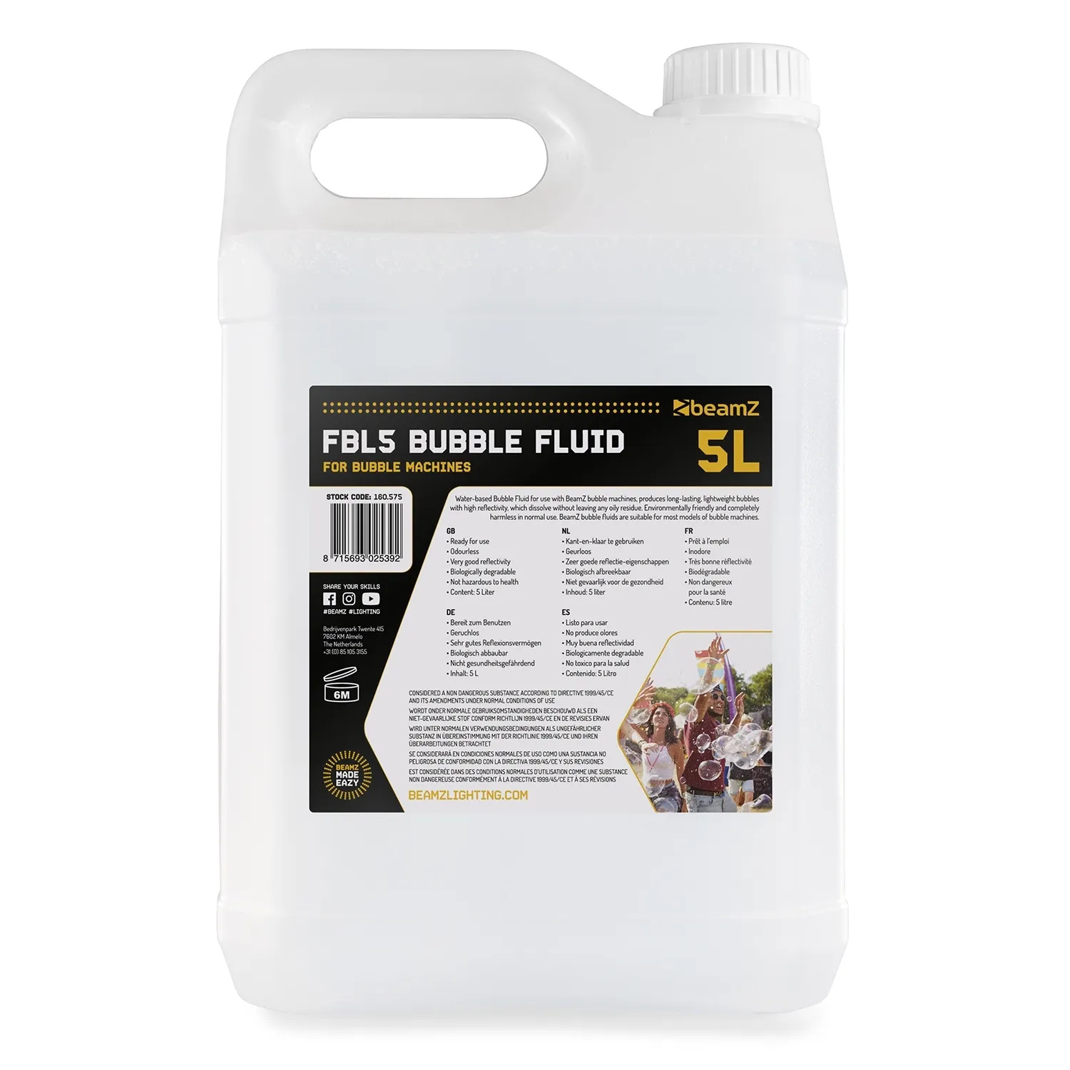 Beamz Seifenblasen extra Flüssigkeit (500ml)