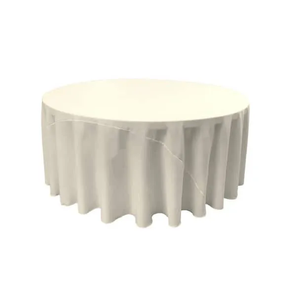 Linens- Polyester Solid- 120" Round Table Cloths