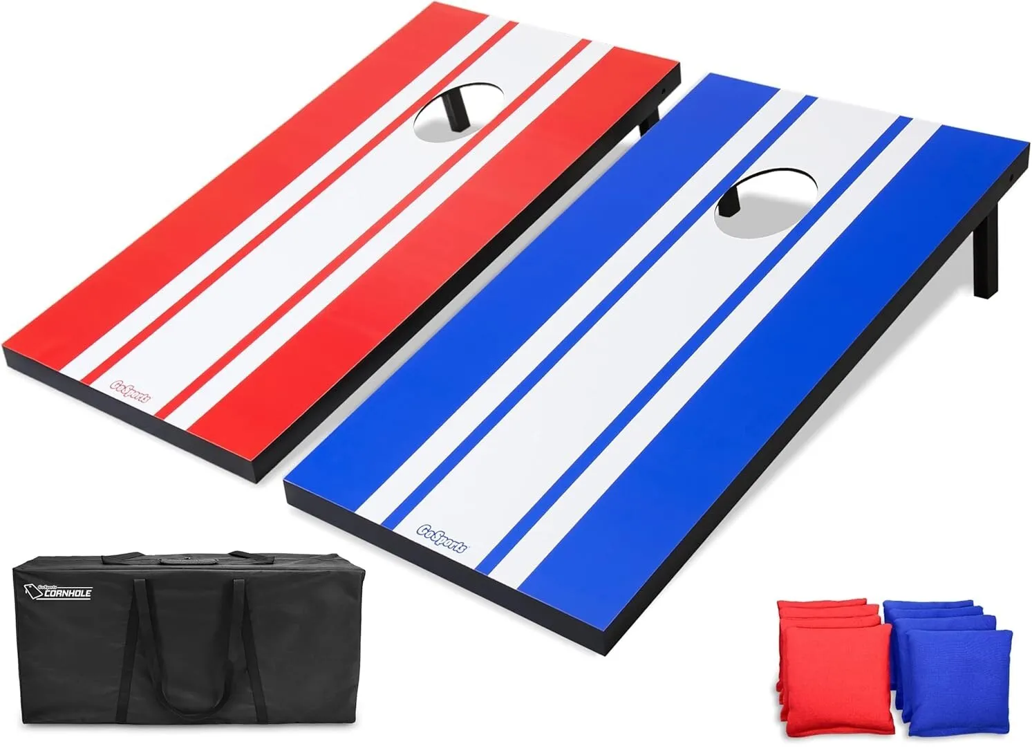 Cornhole Set:  Red and Blue