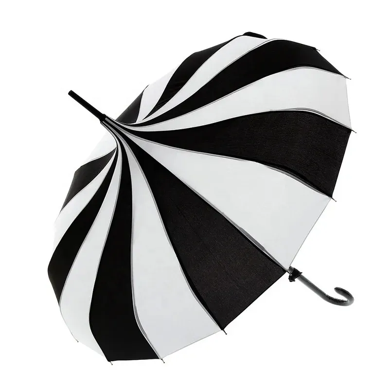 Black & white Parisian Umbrella