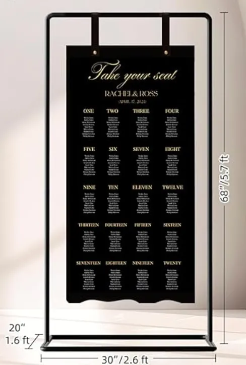 Black Metal Sign Holder