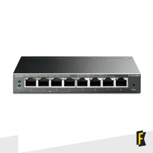 Switch TP-Link 8 Portas Gigabit + 4 Portas PoE - TL-SG108PE