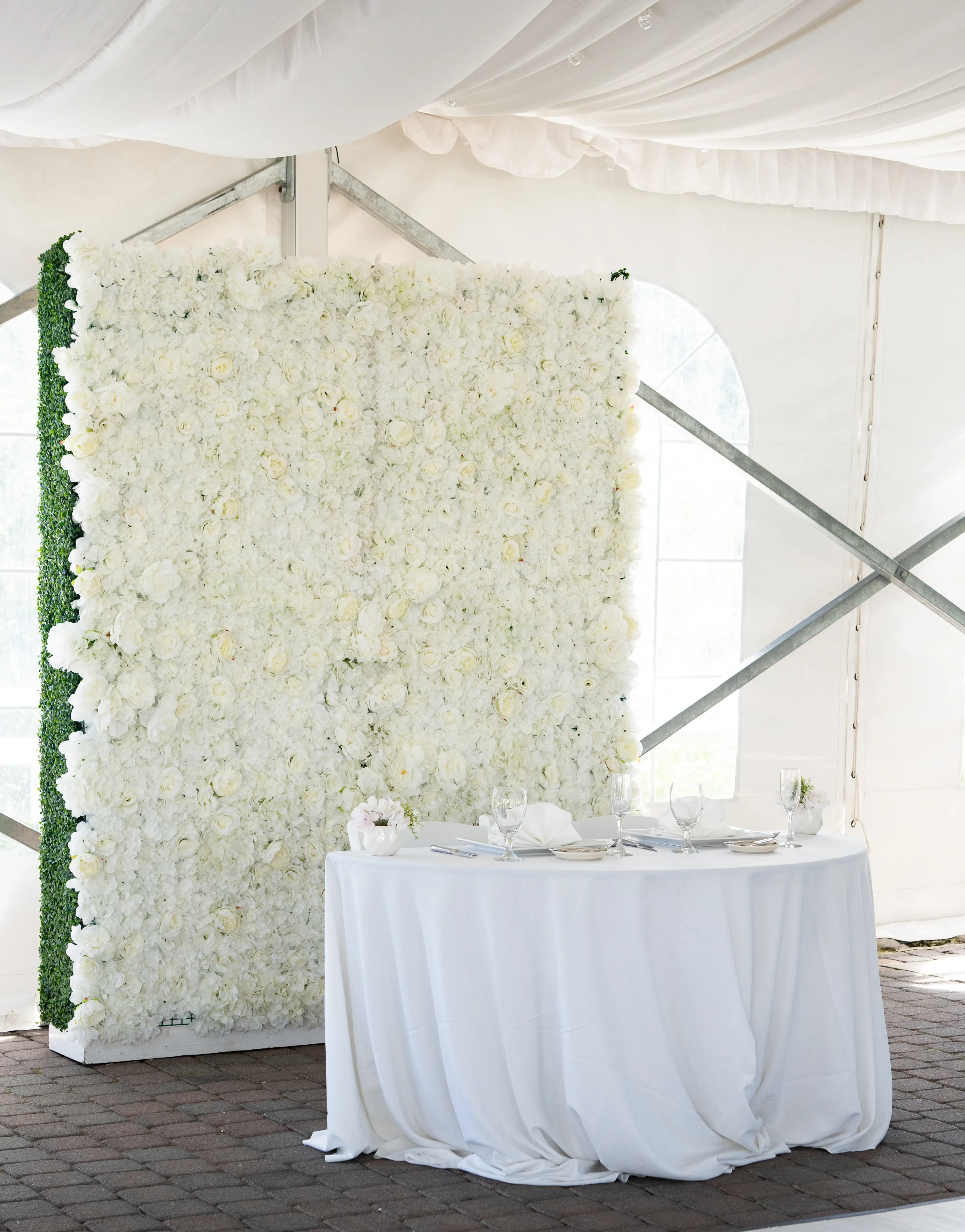 White Flower Wall