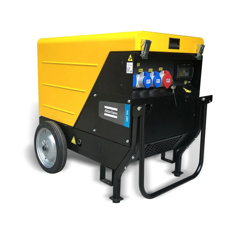 QEP S14, Génératrice mobile essence Atlas Copco – 11.8 kVA – 4,3 h d’autonomie
