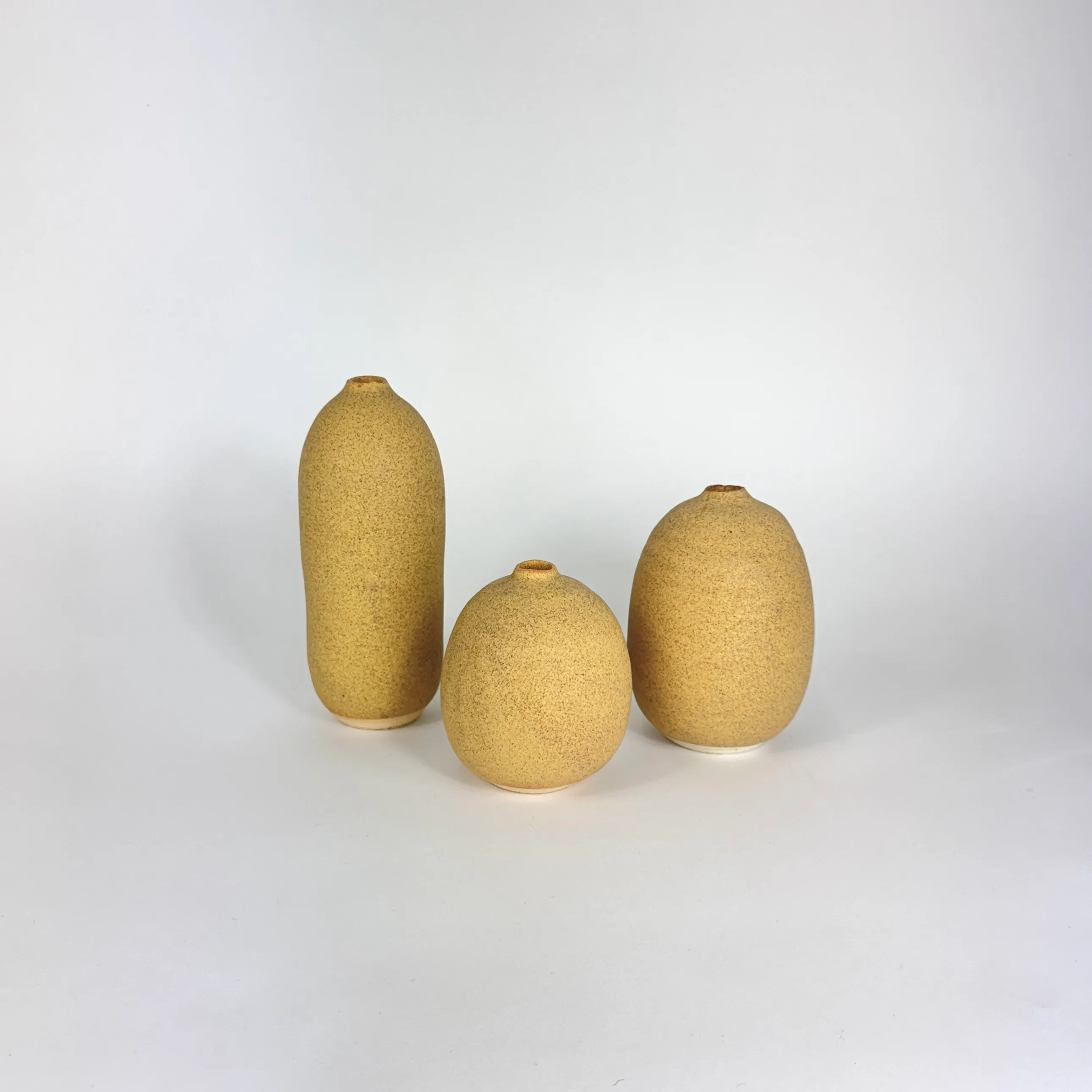 JUDY JACKSON BUD VASES - MUSTARD