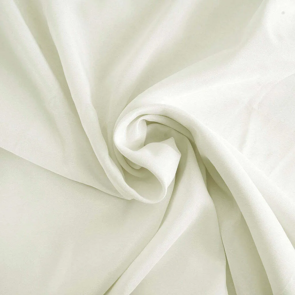 Ivory Seamless Cloth Dinner Napkins, Wrinkle Resistant Linen 17"X17"