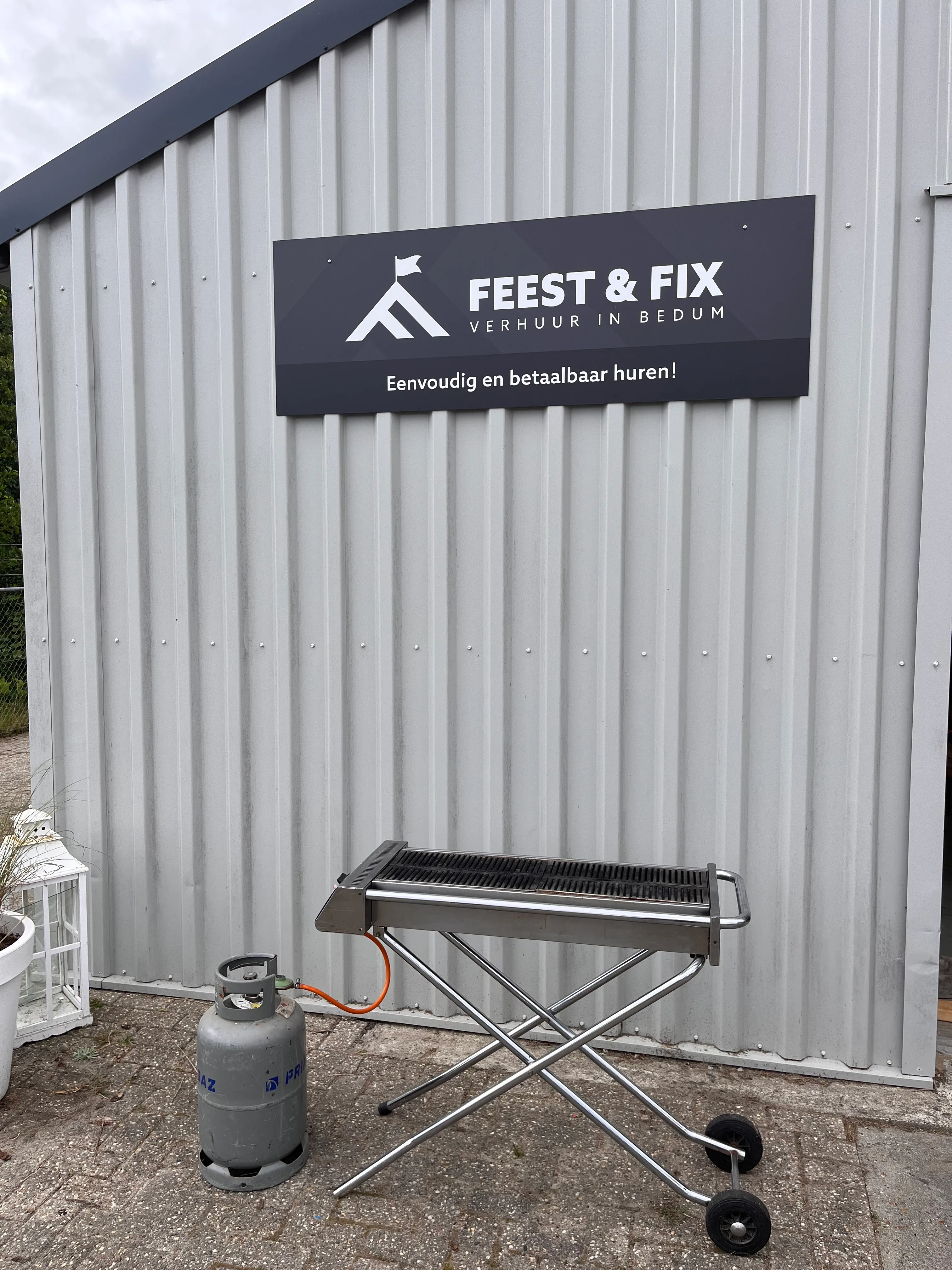 Barbecue, eventueel met gasfles 