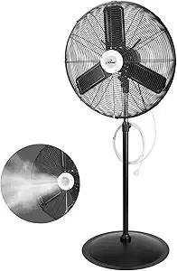 Pedestal Outdoor Oscillating Fan with Misting kit (LAS)