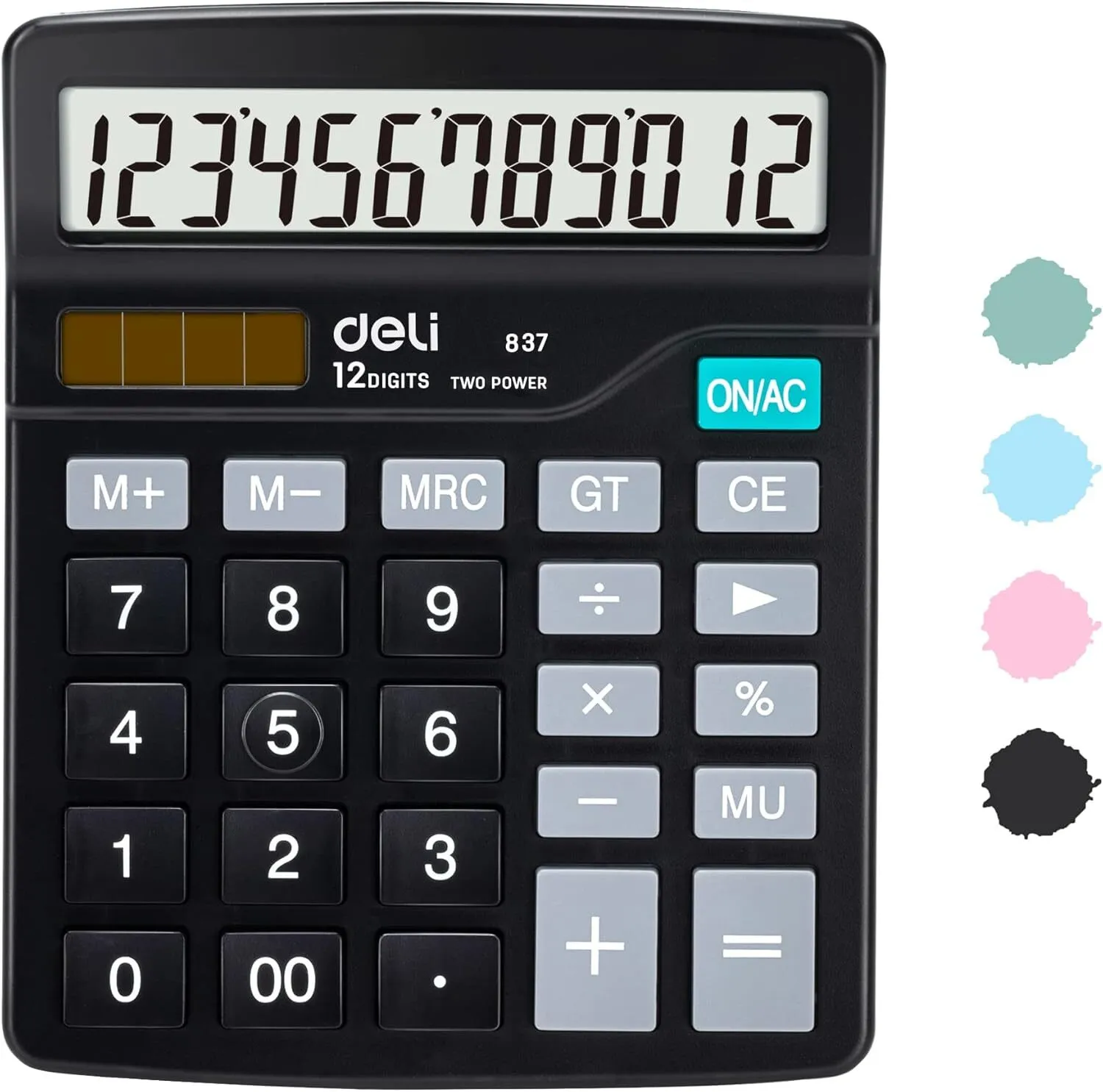 Deli Solar-Powered Desk Calculator (LAS)