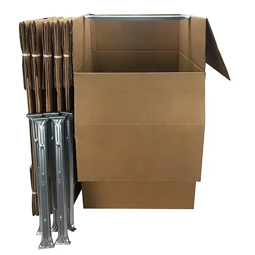 Uboxes 'Shorty' Space Saving Wardrobe Moving Boxes (Bundle of 6) (NYC)