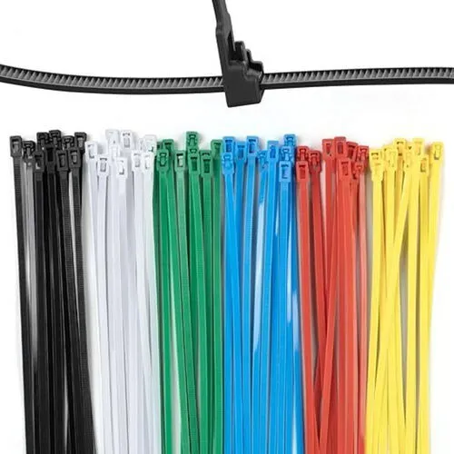 12 Inch Reusable Zip Ties Multicolor (600 Pack) (NYC)
