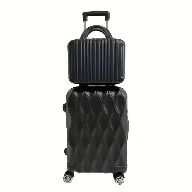 2Pcs Trendy Embossed Suitcase Set (NYC)