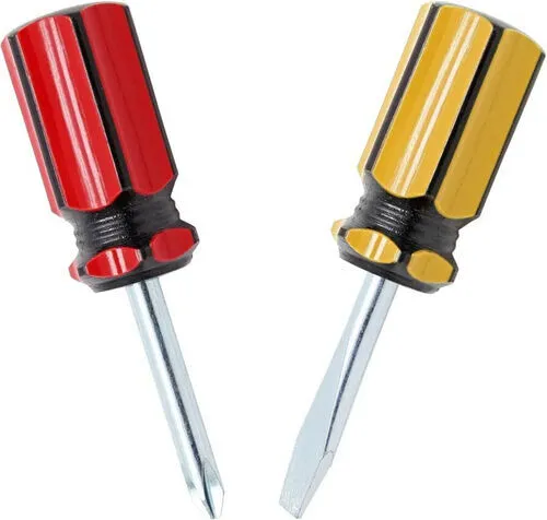 Waziaqoc 2PCS Short Phillips Head and Flathead Screwdrivers (NYC)