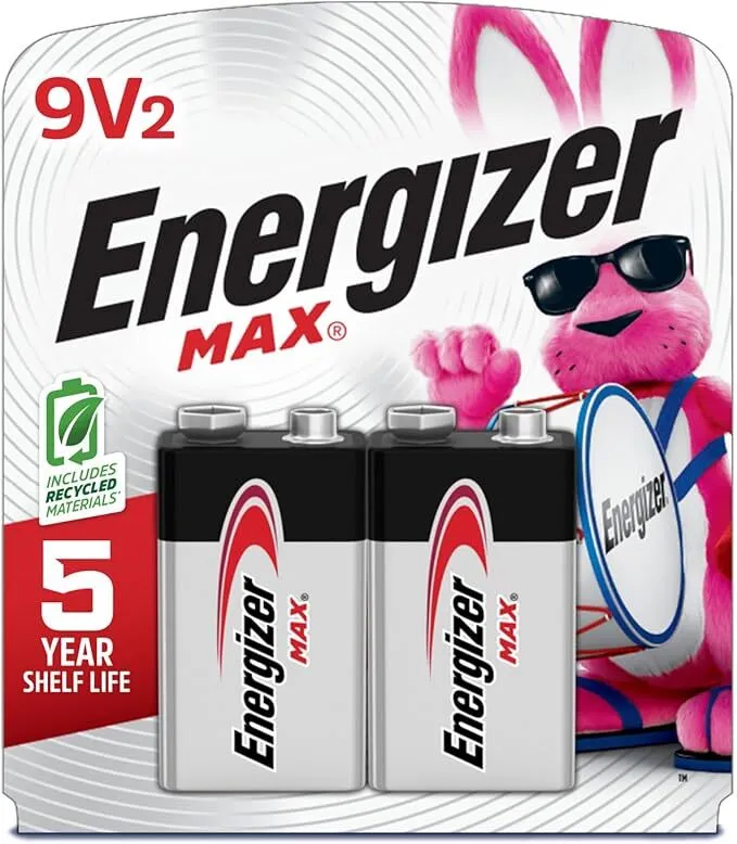 Energizer MAX 9V Batteries (2 Pack) (NYC)