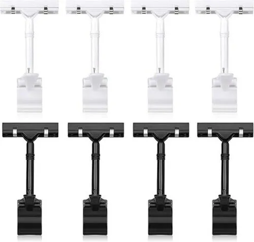 Plastic Adjustable Clip Sign Holder Stand POP Clamp (NYC)