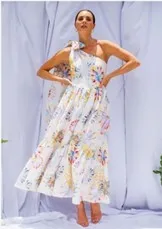 Isabella Longginou: Tie Dye OS Frill Dress 