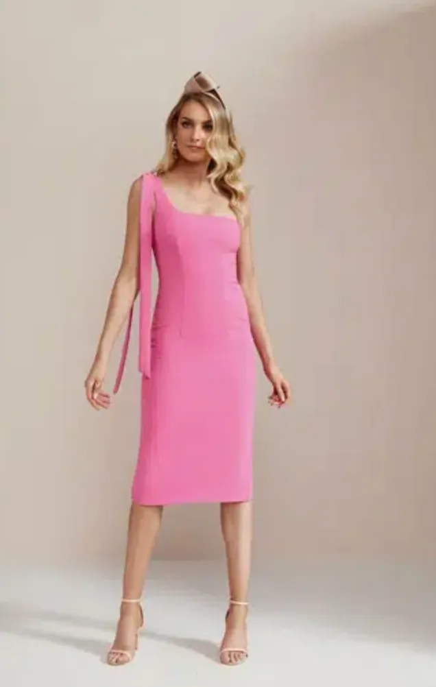 By Johnny: Tie Shoulder Midi Dress